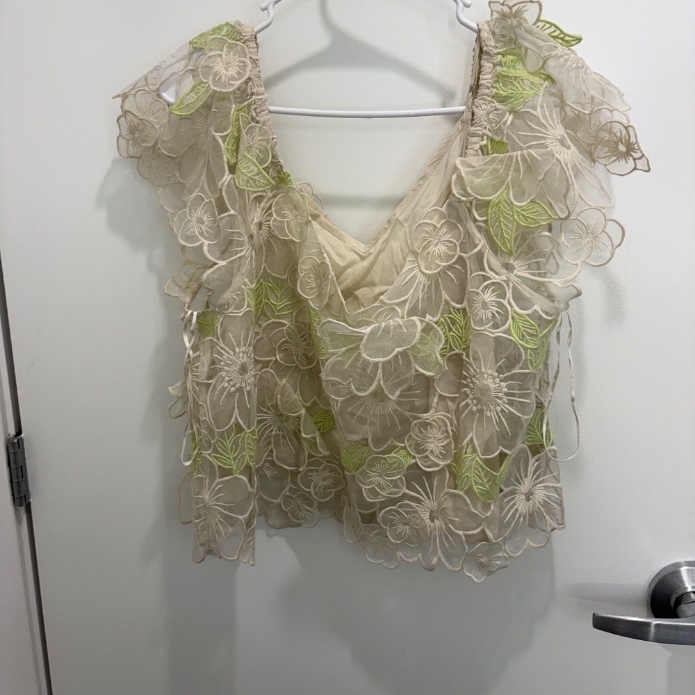 Anthropologie Floral Top